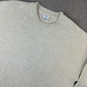 Song of Style by Aimee Song Sweater Mens XL Cream Stretch Chunky Knit Crew Neck
